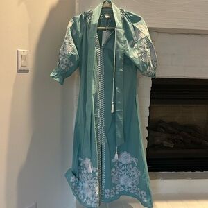 Julia amory NWT blue puff sleeve dress XS